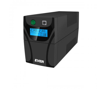 UPS (zasilacz awaryjny) Ever EASYLINE 850 AVR (850VA/480W, 2xPL, USB, AVR, LCD)